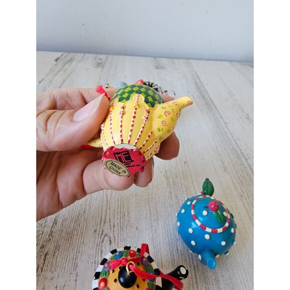 Me ink teapot as is ornament set Xmas tree - Picture 13 of 16